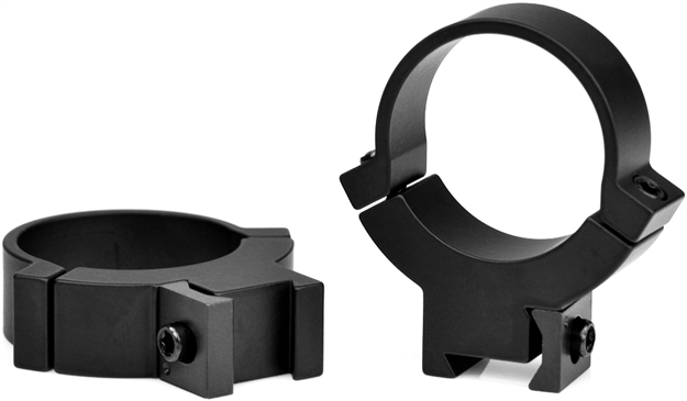 Picture of  Warne 732M Rimfire 70/30 Horizontal Split Black Steel 30Mm Tube High 3/8"/11Mm Dovetail