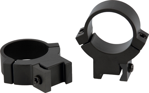 Picture of  Warne 722M Rimfire 70/30 Horizontal Split Matte Black Steel 1" Tube High 3/8"/11Mm Dovetail 0 Moa