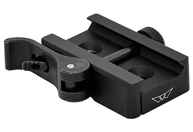 Picture of  Warne 7958M Picatinny Rail Adapter Skyline Black Anodized Aluminum/Steel 656813114146