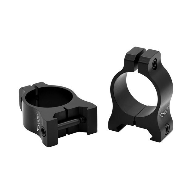 Picture of  Warne V400m Vapor Scope Ring Set Matte Black Aluminum, 1" Tube, Low Picatinny/Weaver