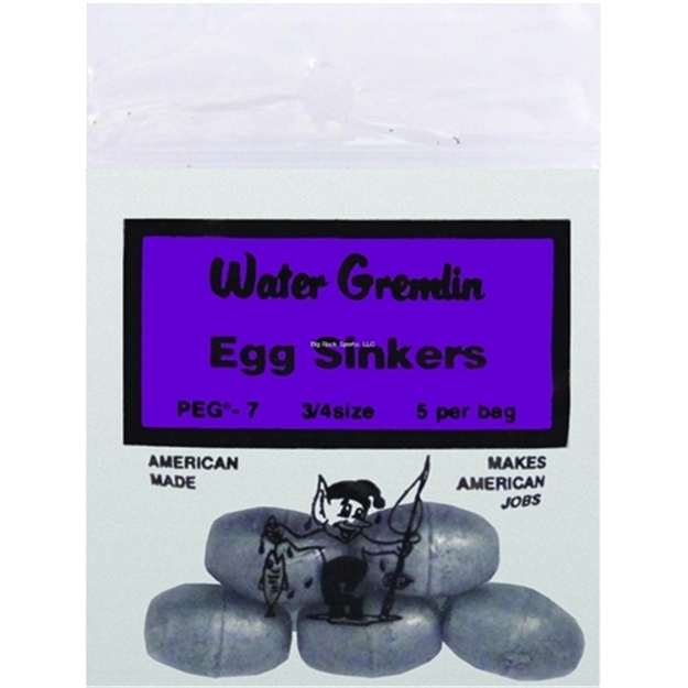 Picture of Water Gremlin Egg Sinker 3/4Oz 5Pc