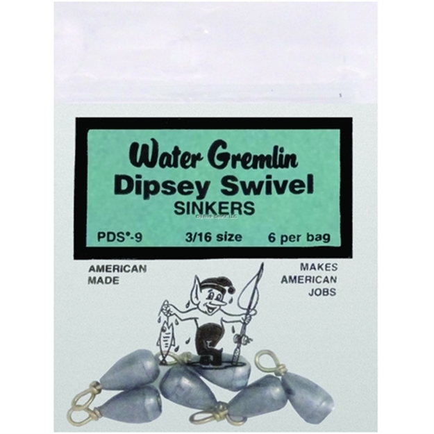 Picture of Water Gremlin Dipsey Swivel Sinker 3/16Oz 6Pc