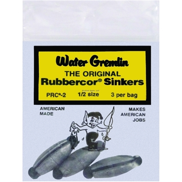 Picture of Water Gremlin Rubbercore Sinker 1/2Oz Ziplock 3Pk