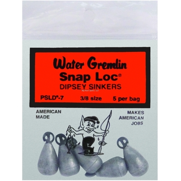 Picture of Water Gremlin Snap-Loc Dipsey Swivel Sinker 3/8Oz 5Pc