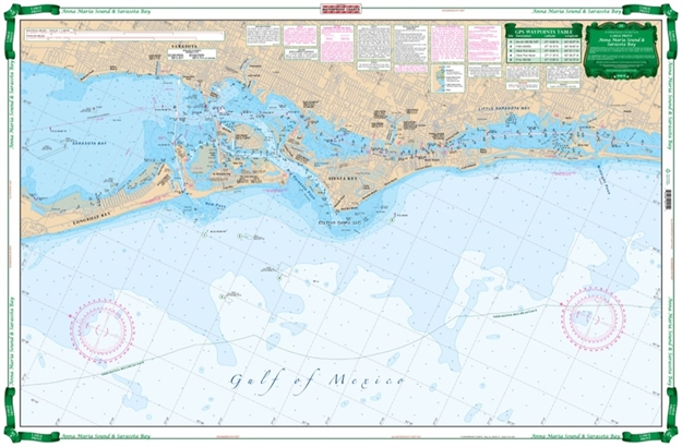Picture of Waterproof Charts Anna Maria Sound & Sarasota Bays Large Print