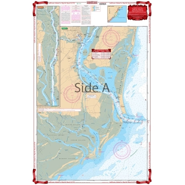 Picture of Waterproof Charts Charleston Harbor TO Myrtle Beach Standard Navigation