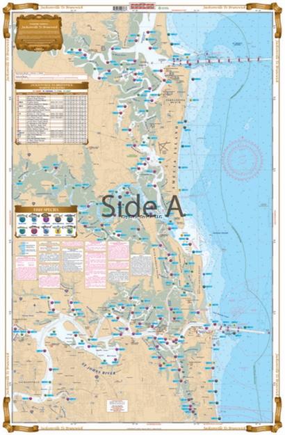 Picture of Waterproof Charts Jacksonville TO Brunswick Fishing Inshore