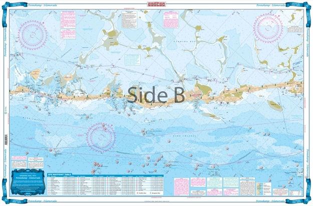 Picture of Waterproof Charts Pennekamp Park - Islamorada Fishing Offshore Fish & Dive