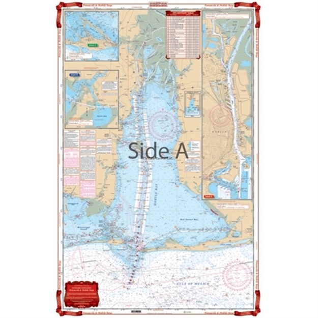 Picture of Waterproof Charts Pensacola Bay & Mobile Bay Standard Navigation