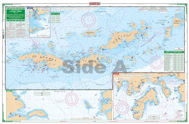 Picture of Waterproof Charts US Virgin Islands - Large Print