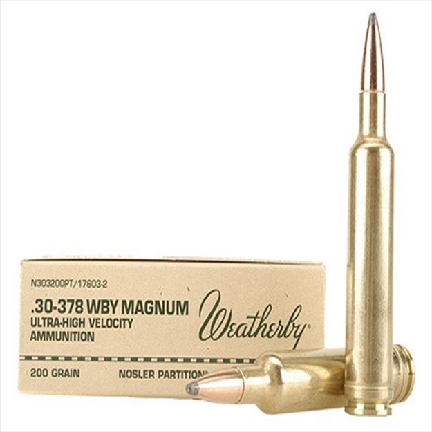Picture of Wby Ammo 30-378 200Gr Nosler 20/200