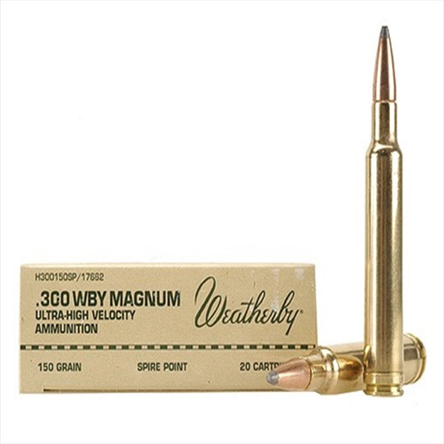 Picture of Wby Ammo 300Wby 150Gr Spire 20/200