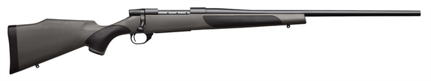Picture of Weatherby Vanguard Synthetic Bolt Action Rifle 22-250 Rem, Rh, 24 In, Blue, Syn Stk, 5+1 Rnd, Two Stage Trgr VGT222RR4O