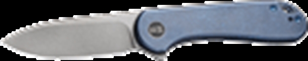 Picture of WE Knife Knife Elementum 2.96" Blue Titanium/Stnwsh 20Cv Frm Lock! WE18062X2