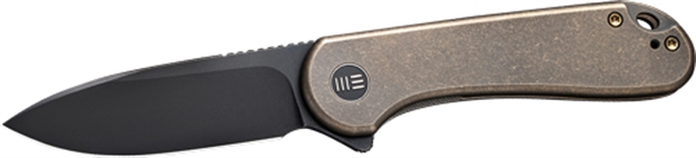 Picture of WE Knife Knife Elementum 2.96" Bronz Titanium/Stnwsh 20Cv Frm Lock! WE18062X4