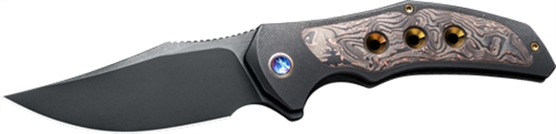 Picture of WE Knife Knife Magnetron 3.76" Black Titanium Copper Foil/Blk Stnw! WE180583