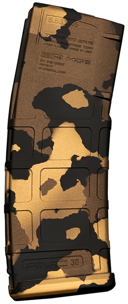 Picture of  Weapon Works 228044 Pmag Gen M2 Moe 30Rd Fits Ar/M4 Gold Granite Polymer