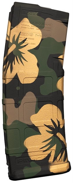 Picture of  Weapon Works 228056 Pmag Gen M2 Moe 30Rd Fits Ar/M4 Aloha Woodland Polymer