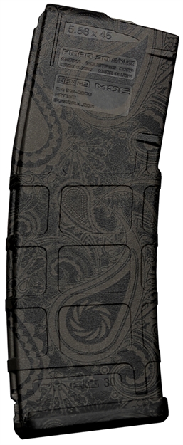 Picture of  Weapon Works 228099 Pmag Gen M2 Moe 30Rd Fits Ar/M4 Laser Paisley Polymer