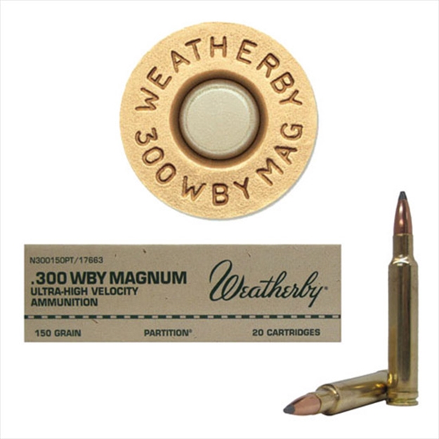 Picture of Weatherby 300Wby Mag 150Gr Partition