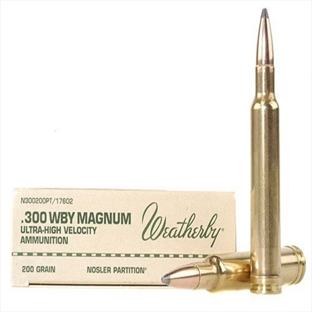 Picture of Weatherby 300Wby Mag 200Gr Partition