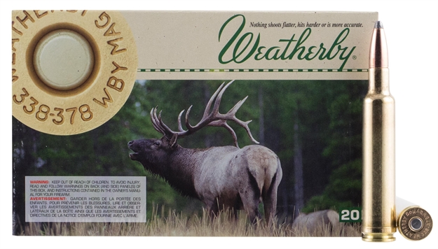 Picture of Weatherby 338-378Wby Mag 250Gr Partit