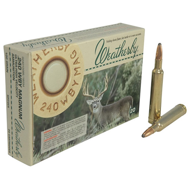 Picture of Weatherby Select 240Wby 100Gr Spitz 20Rds