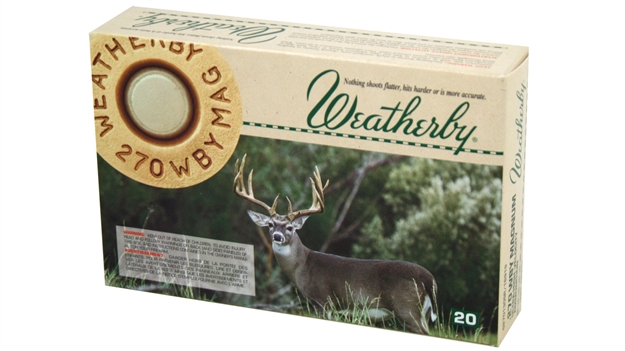 Picture of Weatherby Ammo 270Wby 130Gr Spitz 20/200