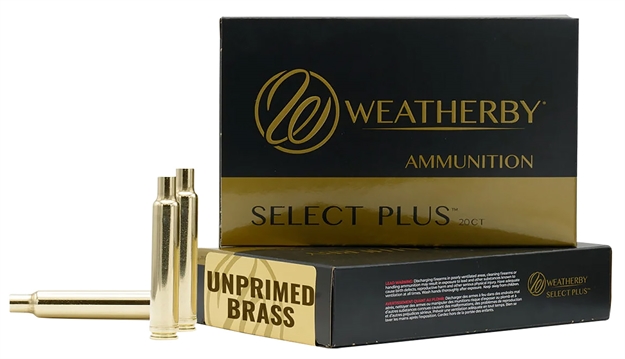 Picture of  Weatherby Brass65rpm20ct Select Plus  6.5 Wthby Rpm Rifle Brass