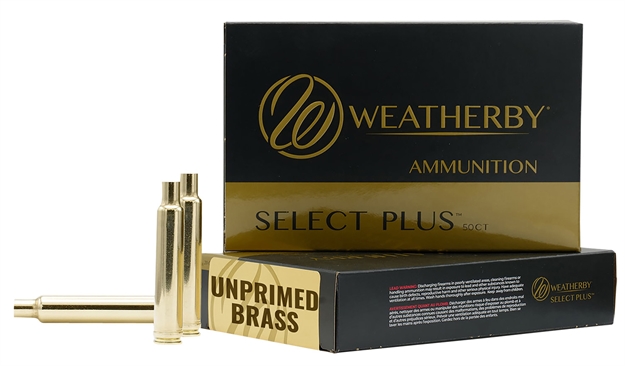 Picture of  Weatherby Brass7prcct50 Unprimed Cases  7Mmprc Rifle Brass 50/Box
