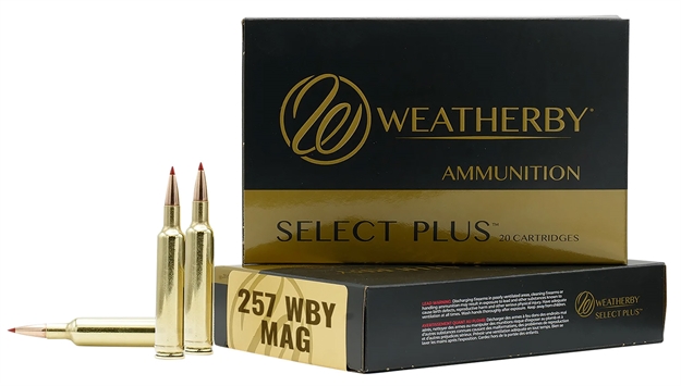 Picture of  Weatherby M25792hcb Select Plus  257Wthbymag 92Gr Hammer Custom 20 Per Box/10 Case