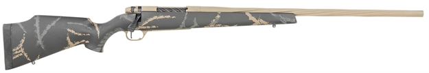 Picture of  Weatherby Mam05n65cmr6b Mark V Accumark Ltd 6.5 Creedmoor 4+1 22" Barrel, Burnt Bronze Cerakote Finish, Gray/Brown Accent Black Fixed Monte Carlo Stock