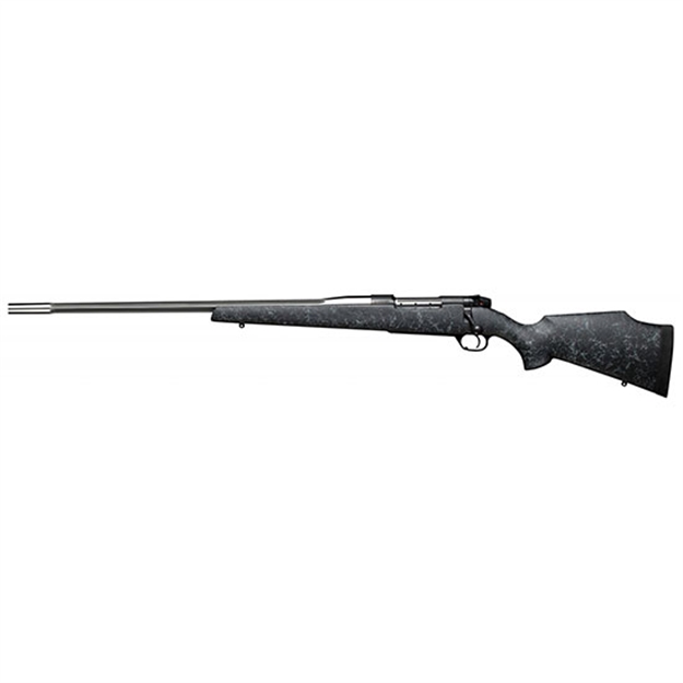 Picture of Weatherby Mark V Accumark Bolt Rifle 30-378 Mag Fluted SS LH 28" Blk-Gry