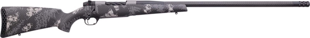 Picture of  Weatherby Mct20n300wr8b Mark V Backcountry 2.0 TI 300 Wthby Mag 3+1 26" Carbon Fiber Wrapped Barrel, Graphite Black Cerakote Metal Finish, Black With Gray/White Sponge Accents Peak 44 Blacktooth Stock 747115448951