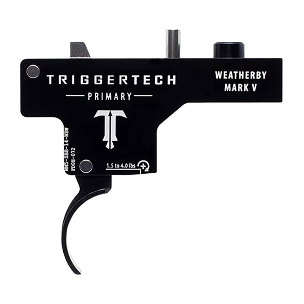 Picture of  Triggertech Wm5sbb14nbw Primary  Single-Stage Curved Trigger With 1.50-4 Lbs Draw Weight & Black Pvd Finish For Weatherby Mark V