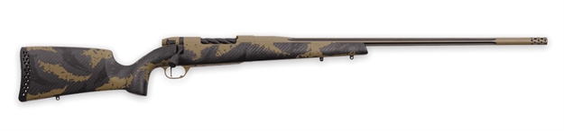 Picture of Weatherby Mark V Apex 7Mm Prc 28" W/Mb Tan Cera/Tan-Brn CF MAX01N7MMPR8B