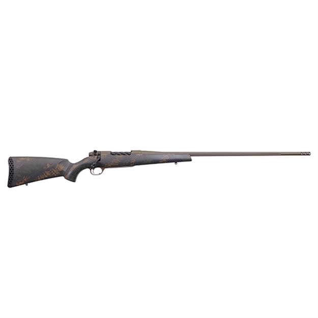 Picture of  Weatherby Mbc20n653wr8b Mark V Backcountry 2.0 6.5-300 Wthby Mag 3+1 26" Barrel, Patriot Brown Cerakote Metal Finish, Brown Sponge Pattern Black Peak 44 Blacktooth Stock 747115448487