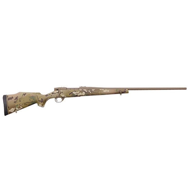 Picture of Weatherby Vmc300nr6t Vanguard  300 Wthby Mag Caliber With 3+1 Capacity, 26" Barrel, Flat Dark Earth Cerakote Metal Finish & Multicam Fixed Monte Carlo Stock Right Hand (Full Size) VMC300WR6T