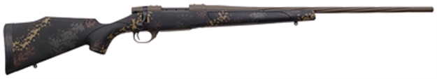 Picture of  Weatherby Vta65cmr4t Vanguard Talus 6.5 Creedmoor 4+1 24" Threaded/Spiral Fluted, Patriot Brown Barrel/Rec, Black With Rust Brown, Smoke & Stone Sponge Synthetic Stock, Adj. Trigger