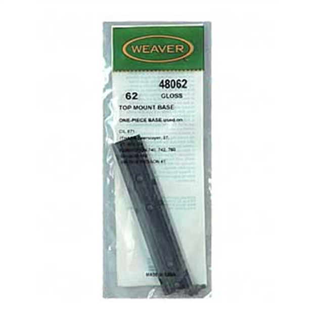 Picture of Weaver Top Mount Aluminum Scope Base, Black, 62, Ithica, Remington 48062