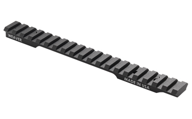 Picture of  Weaver Mounts 99487 Multi-Slot Base  Extended Black Anodized Aluminum Fits Savage Axis