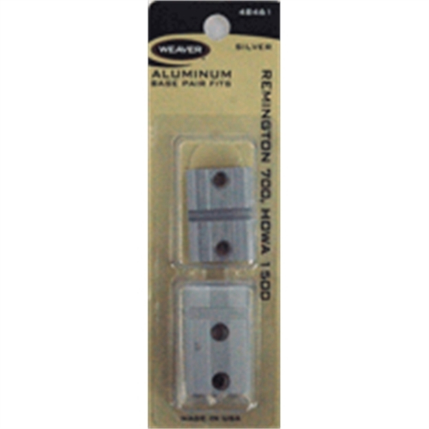 Picture of Weaver Top Mount Aluminum Scope Base Pair, Remington 700- Silver 48461