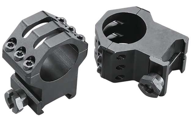 Picture of  Weaver Mounts 48353 Six-Hole Skeleton Rings  Matte Black 1" Extra Extra High 076683483539