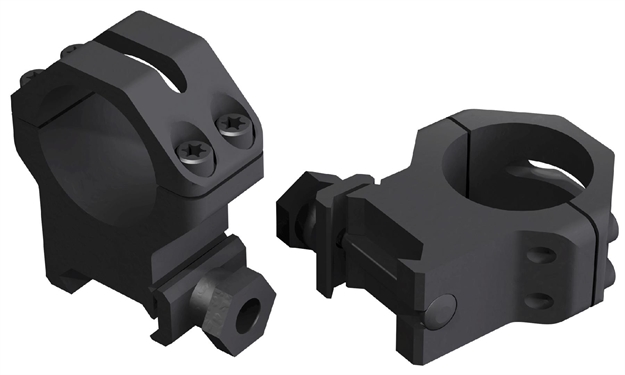 Picture of  Weaver Mounts 48363 Four-Hole Skeleton Rings  Matte Black Aluminum 1" Extra Extra High 076683483638