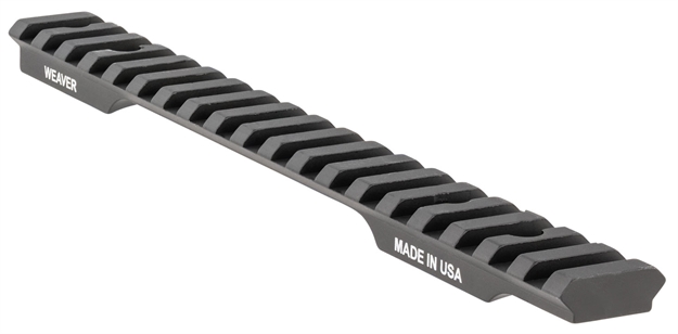 Picture of  Weaver Mounts 99465 Multi-Slot Base  Extended Black Aluminum Fits Savage 110 Long Action 0 Moa