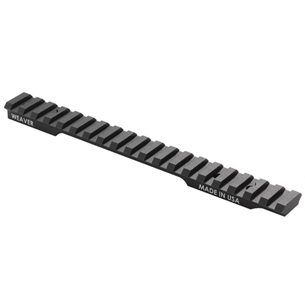 Picture of  Weaver Mounts 99470 Multi-Slot Base  Extended Black Anodized Aluminum Fits Tikka T3x Long Action