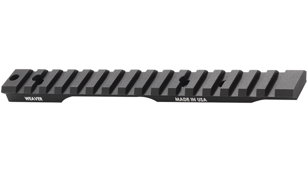 Picture of  Weaver Mounts 99487 Multi-Slot Base  Extended Black Anodized Aluminum Fits Savage Axis 604544630848