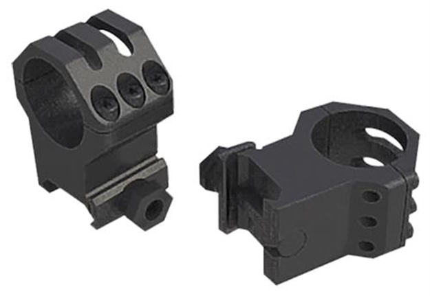 Picture of  Weaver Mounts 99695 Six-Hole Picatinny Rings  Matte Black 30Mm Extra High