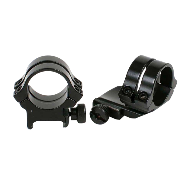 Picture of  Weaver Mounts 49062 Quad Lock Detachable Rings  Black 1" High Extended