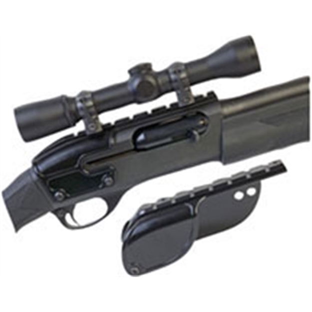 Picture of  Weaver Mounts 48340 No-Gunsmith Saddle Shotgun Mount  Black Remington 870/11-87/1100